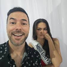 American TV Writer Nick Teplitz with some of our #MissUniverse2024 Beauties