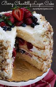 Berry Chantilly Layer Cake The Quintessential Summer Dessert Layer Upon Layer Of Yellow Cake Filled With Bakery Style Savoury Cake Cake Recipes Yummy Cakes