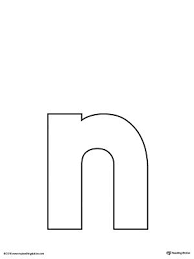 Lowercase Letter N Template Printable Worksheet The Lowercase Letter N Template Is An Ultra Useful All Purp Letter Templates Free Lettering Lower Case Letters