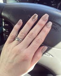 Coffin nails;almond nails;gel nails;prom nails;kylie jenner nails;rose gold nails. Short Coffin Acrylic Nails With Glitter Nail And Manicure Trends