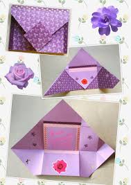 Biglietto Auguri Compleanno Fiori Busta Origami Origami Busta Auguri Di Compleanno Fiori Origami