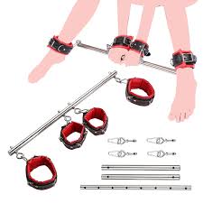 BDSM Bondage Kit Stainless Steel Extendable Spreader Bar Slave Handcuffs  Ankle Cuffs Fetish Restraints Set Sex Toys for Couples - AliExpress