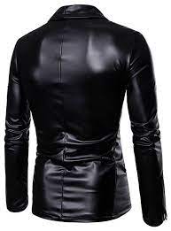 Men S Faux Leather Jacket Solid Colored Winter Leather Jackets Regular Daily Plus Size Long Sleeve Pu Coat Tops Black 2021 Us 16 49 Leather Jacket Leather Jacket Men Faux Leather Jackets