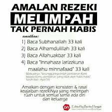 Amalan Rezeki Melimpah Tak Pernah Habis Kata Kata Indah Kutipan Agama Kutipan Pelajaran Hidup