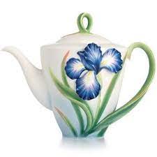 Eloquent Iris Porcelain Teapot Fz02479 Tea Pots Franz Collection Tea