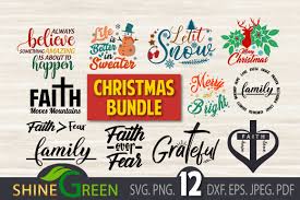 Download Christmas Believe Family Bundle Graphic By Shinegreenart Creative Fabrica PSD Mockup Templates