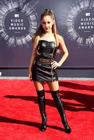 Check spelling or type a new query. Edgy In Leather Moschino And Thigh High Tom Ford Boots At The 2014 Mtv Video Music Awards Ariana Grande S Most Daring Ensembles Livingly