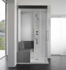 Dampfdusche für zuhause selber bauen. Dampfdusche Aspen Dampfsauna Dusche Mit Beheizter Keramiksitzbank