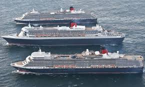 Three Queens From Cunard Line Queen Mary 2 Queen Elizabeth 3 And Queen Victoria 2 Bad