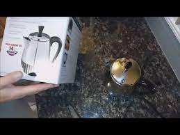If you don't want to waste counter space with a large drip maker or pod system percolators come in lots of different sizes. Review Farberware Fcp240 2 4 Cup Coffee Percolator Stainless Steel Youtube
