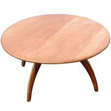 Vintage mid century heywood wakefield maple coffee table. Vintage Heywood Wakefield Lazy Susan Revolving Coffee Table At 1stdibs