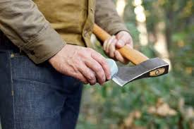 This video shows how to sharpen a hatchet or how to sharpen an axe. About Axes Helko North America