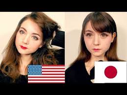 American Makeup Style Vs Asian Makeup Style In 2021 Japanese Makeup Asian Makeup Style American Makeup