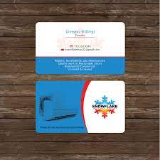 Modern professional hvac business cards. Professional Colorful Hvac Business Card Design For A Company By Nuhanenterpriseit Design 21413895