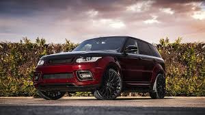 Ride In Class With The Black And Red Project Kahn Range Rover Pace Car Range Rover Range Rover Sport Autobiography Land Rover