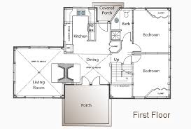 Small Cabin House Floor Plans Post And Beam Floor Plan 3 Bedroom Guest House Small Home Plan Guest House Plans Cottage Floor Plans Small House Plans