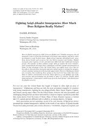 So we will move forward with the assumption that trade, the buying and selling of. Pdf Fighting Salafi Jihadist Insurgencies How Much Does Religion Really Matter