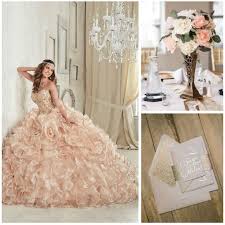 Gold quinceanera flower bouquet with headpiece, a real keepsake! Rose Gold Paris Quinceanera Theme Novocom Top