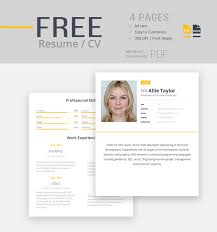 25 Best Free CV Templates | PSD, AI, Word DocX | Rogue Pony