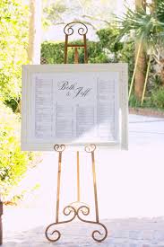 Seating Chart Framed With Gold Easel Our Wedding Seating