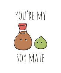 You Re My Soymate Funny Quote Prints Love Puns Cute Puns In 2021 Funny Quote Prints Funny Doodles Cute Doodles