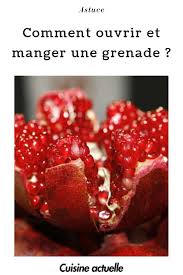 Comment Ouvrir Et Manger Une Grenade Recettes De Cuisine Recette Grenade Cuisine Et Boissons