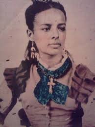 Ojibwe woman in traditional Blackfeet garb