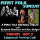 First Folk Sunday's Tribute to Peter, Paul, and Mary event image