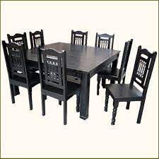As with all of our products, we are more than happy to customize orders so you get the perfect solution for your needs. Solid Wood Rustic Square Dining Table Chairs Set Transitional Style Square Dining Tables Square Dining Table Set Square Dining Room Table