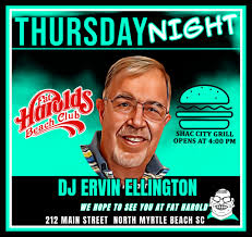 Join the Fun Team at Fat Harold's Beach Club! This Thursday night, January  1st, come out and dance with us! The Shag City Bar & Grill opens at 4:00  pm, and Beach