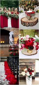 Wedding Decor Red 41 Stunning Rustic Winter Wedding Decorating Ideas Weddingdecor Red Red Wedding Decorations Winter Wedding Red February Wedding Colors