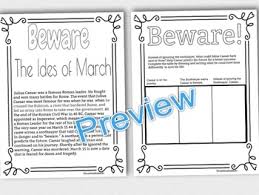 Please understand that our phone lines must be clear for urgent medical care needs. The Ides Of March Worksheets Teaching Resources Tpt