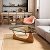 The beveled edges of the top of this eames side table reveal seven layers of sturdy birch plywood. 1