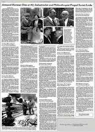 More details about his wiki, affair, body measurements, wife, nationality, ethnicity and others; Armand Hammer Dies At 92 Industrialist And Philanthropist Forged Soviet Links The New York Times