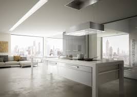 Skylift The Only Hood Which Is Integrated Into The Ceiling And Is Coming Down On The Hob This New Mo Kitchen Hood Design Kitchen Ventilation Kitchen Interior