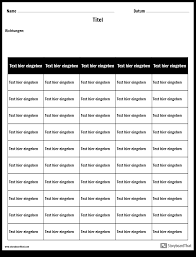Diese können sie sich speichern und für zu. Tabellenarbeitsblattvorlage Tabellen Arbeitsblatt Maker
