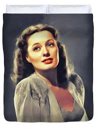 Ellen Drew, Vintage Actress Duvet Cover by Esoterica Art Agency