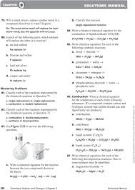 Precipitation reactions and neutralization reactions are two common types of double replacement in a double displacement or metathesis reaction two compounds exchange bonds or ions in order an example of a double displacement reaction occurs between sodium chloride and silver nitrate to. Chemical Reactions Section 9 1 Reactions And Equations Pages Solutions Manual Practice Problems Pages Pdf Free Download