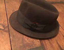 Fedora The Clubber Light Blue Fedora Hat For Men Mens Etsy Hat For Man Wide Brim Hat Men Fedora Hat Men