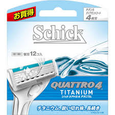 Shop schick quattro for women sensitive hypo allergenic. Schick Quattro 4 Titanium Spare Blade Schick Razor Body Replacement Blade Monotaro