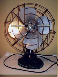 Otr+w cloth covered wire cable ; Vintage Table Fan A Hunter Zephair Fan In Working Condition Oscillating Fan With Great Industrial Design And Well Developed Patina Oscillating Fans Fan Work Conditions