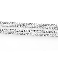Platiniert a 2 traductions en 1 langues. 2 M Einfach Gedrehte Gliederkette In Silberfarben Platiniert 3 X 2 Mm
