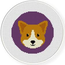 Counted cross stitch corgie free patterns pdf. Corgi Portrait Cross Stitch Pattern Daily Cross Stitch
