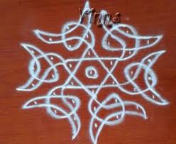 7 Dots Small Sikku Kolam Rangoli Designs Rangoli Designs With Dots Rangoli Border Designs