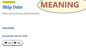 Depends whether you want the year included. Ship Date Meaning Urban Dictionary Doesn T Know Youtube