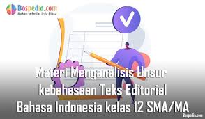 We did not find results for: Materi Menganalisis Unsur Kebahasaan Teks Editorial Mapel Bahasa Indonesia Kelas 12 Sma Ma Bospedia