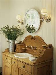 It will transform the room instantly! Ideas For Repurposing A Piece Of Vintage Furniture Into A Beautiful Bathroom Sink Vanity Follow The Yellow Brick Home In 2020 Bathroom Vanity Decor Farmhouse Bathroom Decor Shabby Chic Bathroom