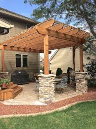 The 10 best outdoor motion sensor lights. Paver Patio With Cedar Pergola Veneer Stone Columns Swing Traditional Patio Other By Archadeck Of Central Iowa Houzz