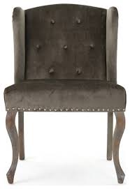 Featuring swooped arms over square tapered legs. Gdf Studio Natalia New Velvet Wingback Club Chair Farmhouse Armchairs And Accent Chairs By Gdfstudio Houzz