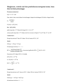 Maybe you would like to learn more about one of these? Ringkasan Contoh Soal Dan Pembahasan Mengenai Asam Basa Dan Larutan Penyangga Pdf
